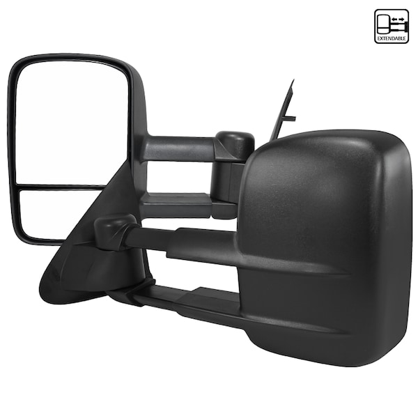 Spec-D Tuning 97-04 Ford F150 Towing Mirrors Manual RMX-F15097-M-FS - main